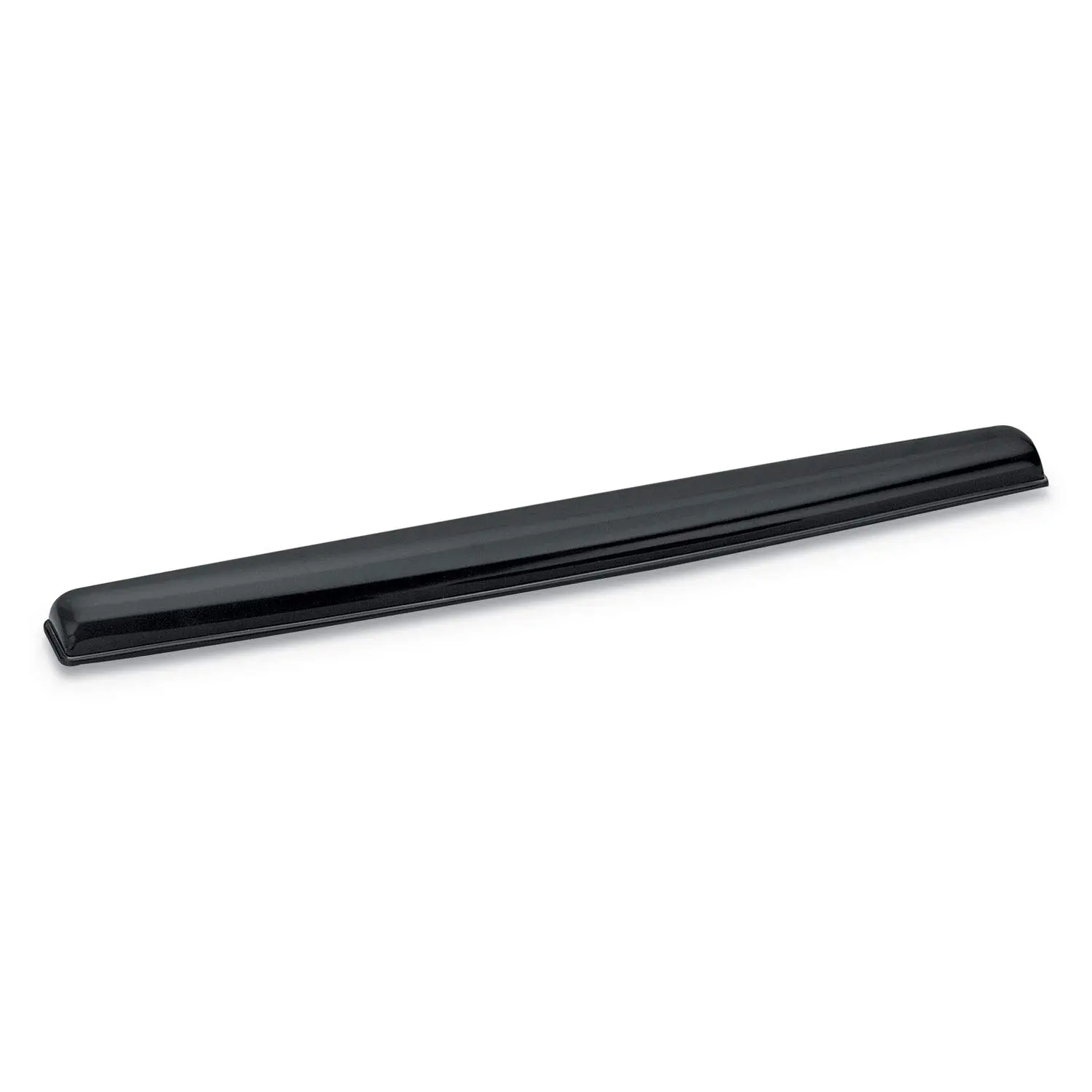 Fellowes Crystal Gel Keyboard Wrist Rest - Black (9112201) - 0.63in x 2.31in x 18.56in Dimension - Black - Gel