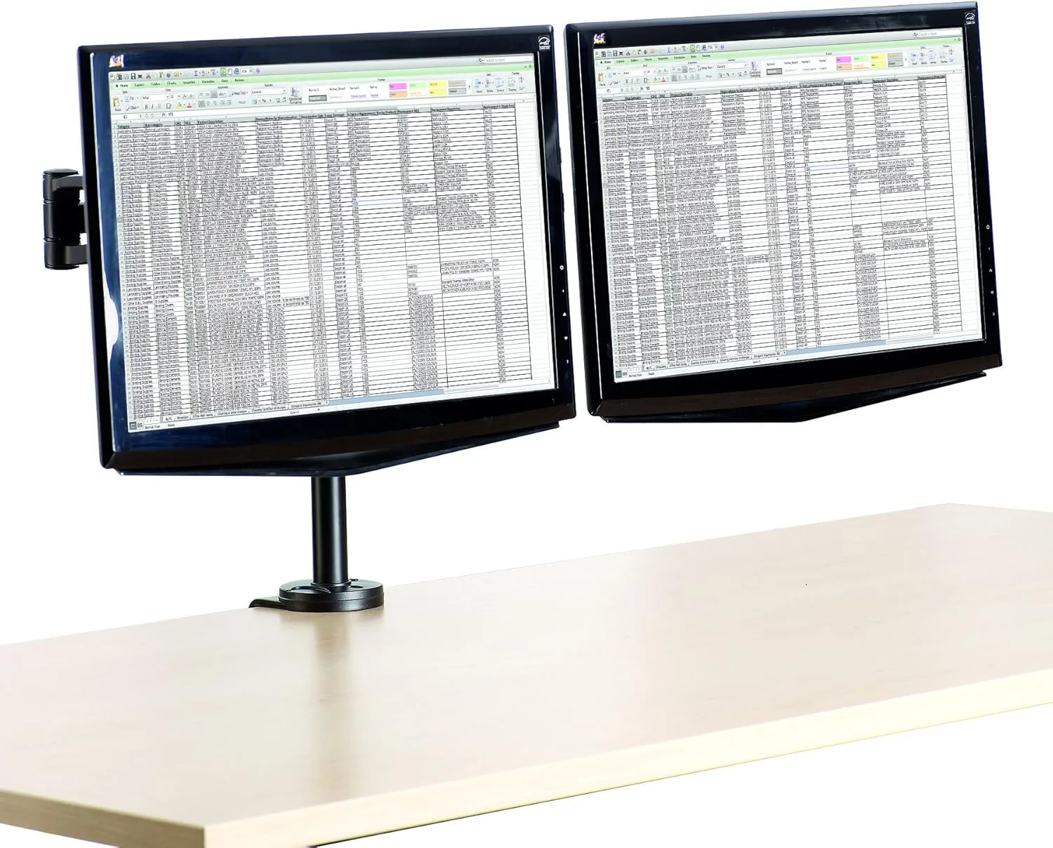 Fellowes 8041701 Professional Series Depth Adjustable Computer Monitor Stand for 2 Monitors with Dual Monitor Arms