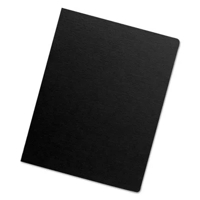 Fellowes Futura Presentation Binding Covers, Round Corners, 11.25 x 8.75, Black, 25/Pack