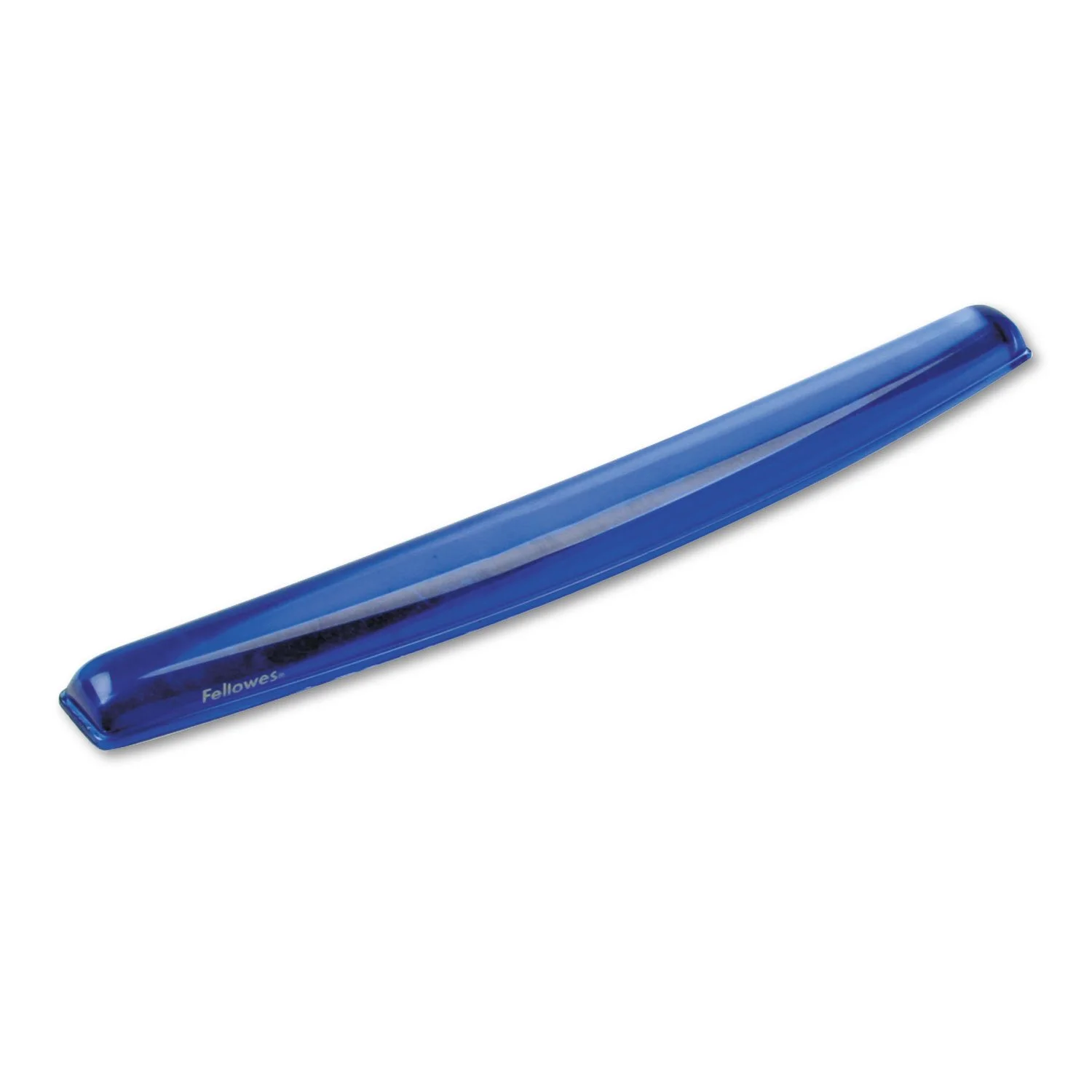 Fellowes Gel Crystals Keyboard Wrist Rest, 18.5" x 2.25", Blue