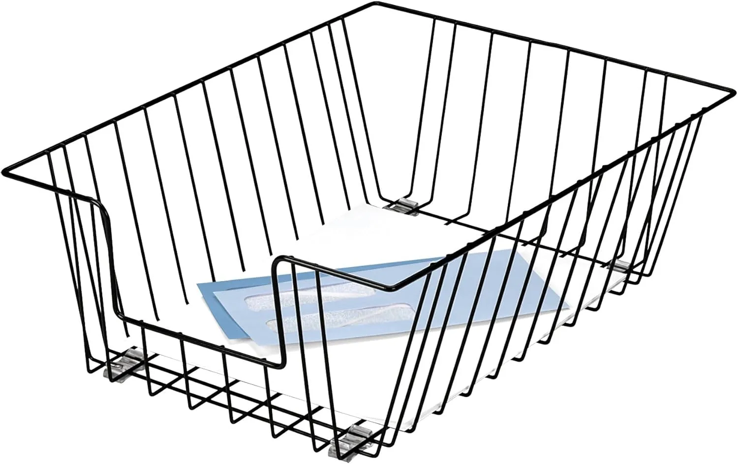 Fellowes Workstation Legal Size Wire Desk Tray, Black, 5" Deep (65112)