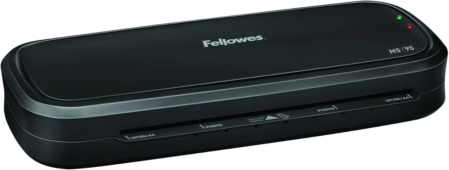 Fellowes M5-95 Laminator with Pouch Starter Kit - 9.50in Lamination Width - 5 mil Lamination Thickness