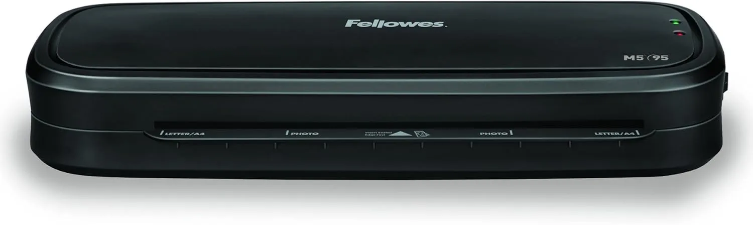 Fellowes M5-95 Laminator with Pouch Starter Kit - 9.50in Lamination Width - 5 mil Lamination Thickness