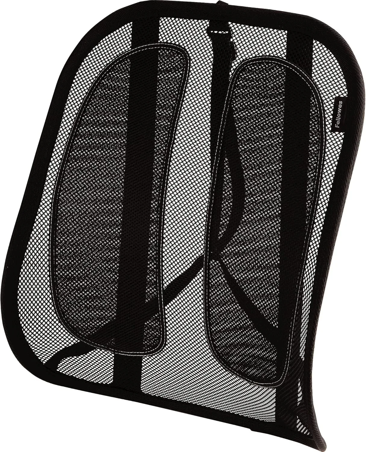 Fellowes Office Suites Mesh Back Support - Fellowes Office Suites Mesh Back Support - Strap Mount - Black - Mesh Fabric