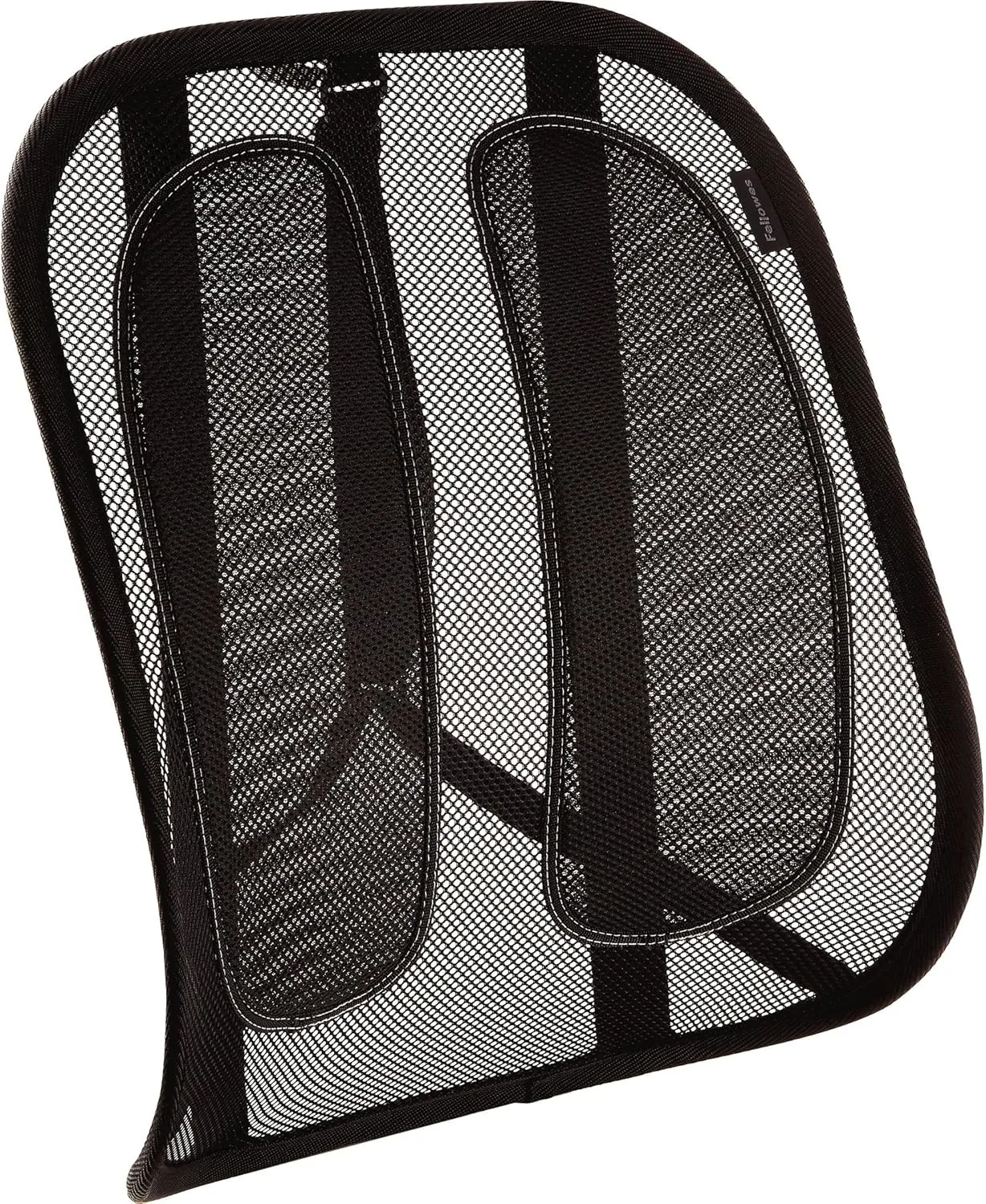 Fellowes Office Suites Mesh Back Support - Fellowes Office Suites Mesh Back Support - Strap Mount - Black - Mesh Fabric