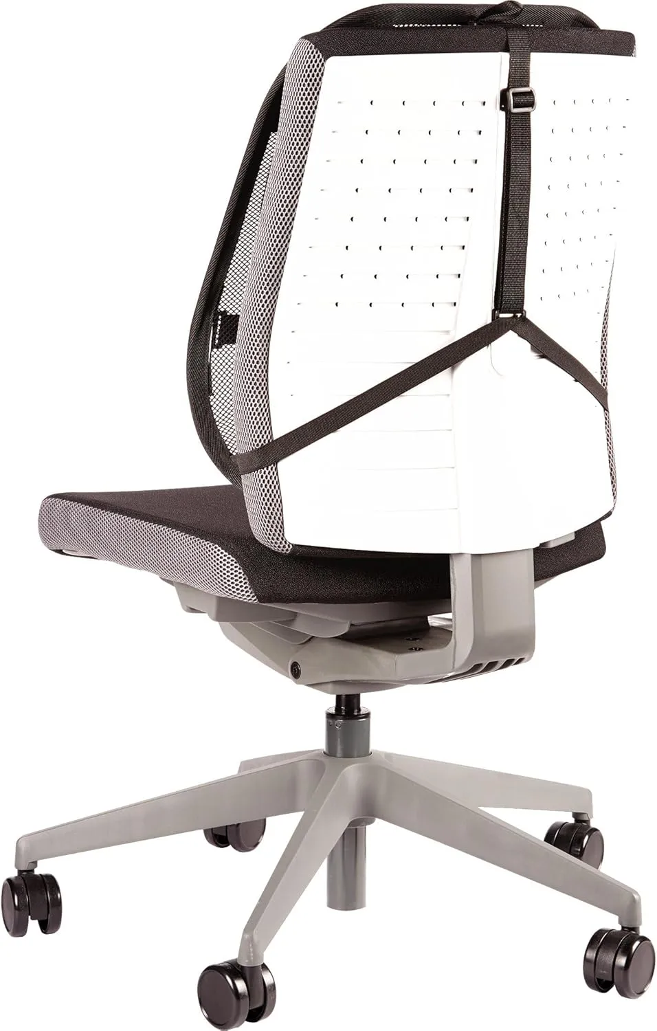 Fellowes Office Suites Mesh Back Support - Fellowes Office Suites Mesh Back Support - Strap Mount - Black - Mesh Fabric