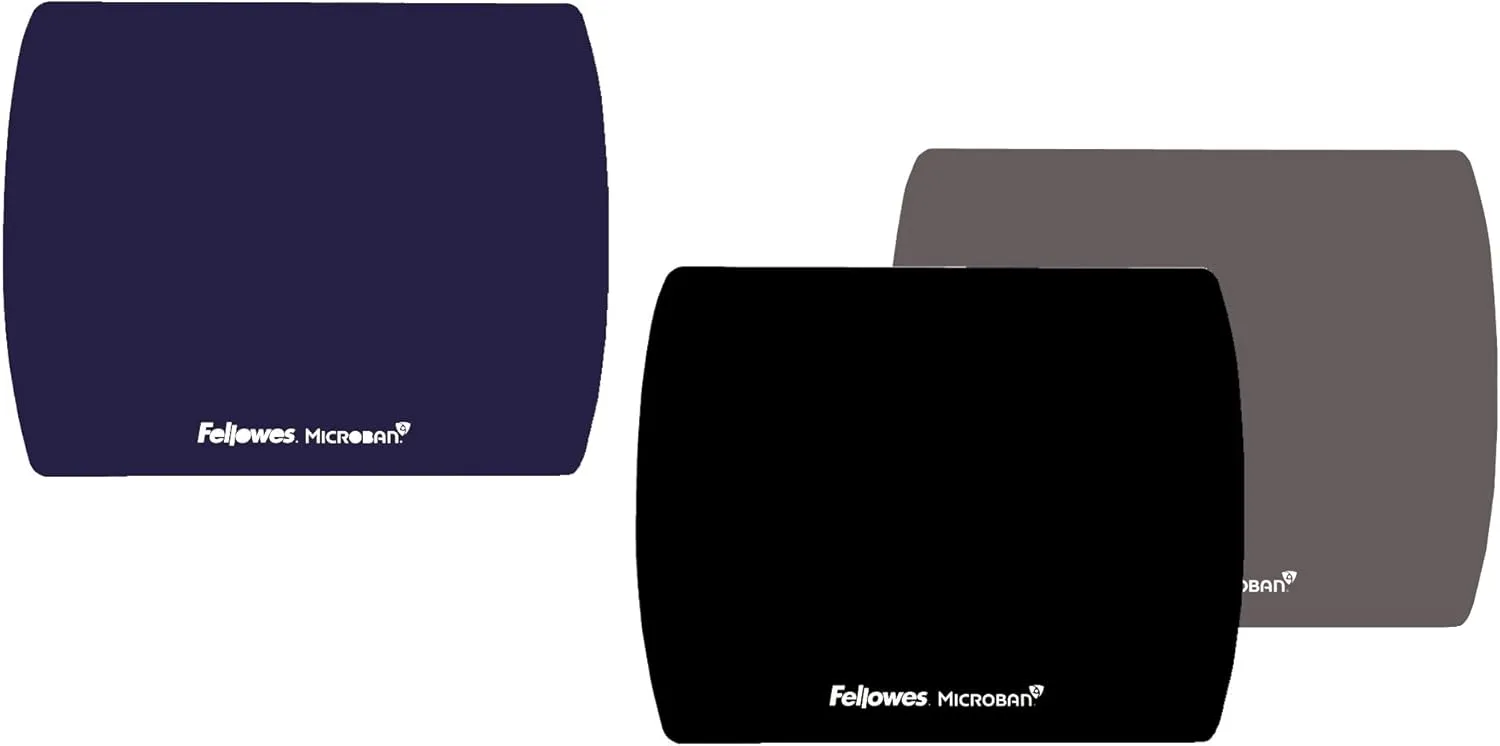 Fellowes Microban Black Ultra Thin Mouse Pad (5908101) 7 x 9 inches