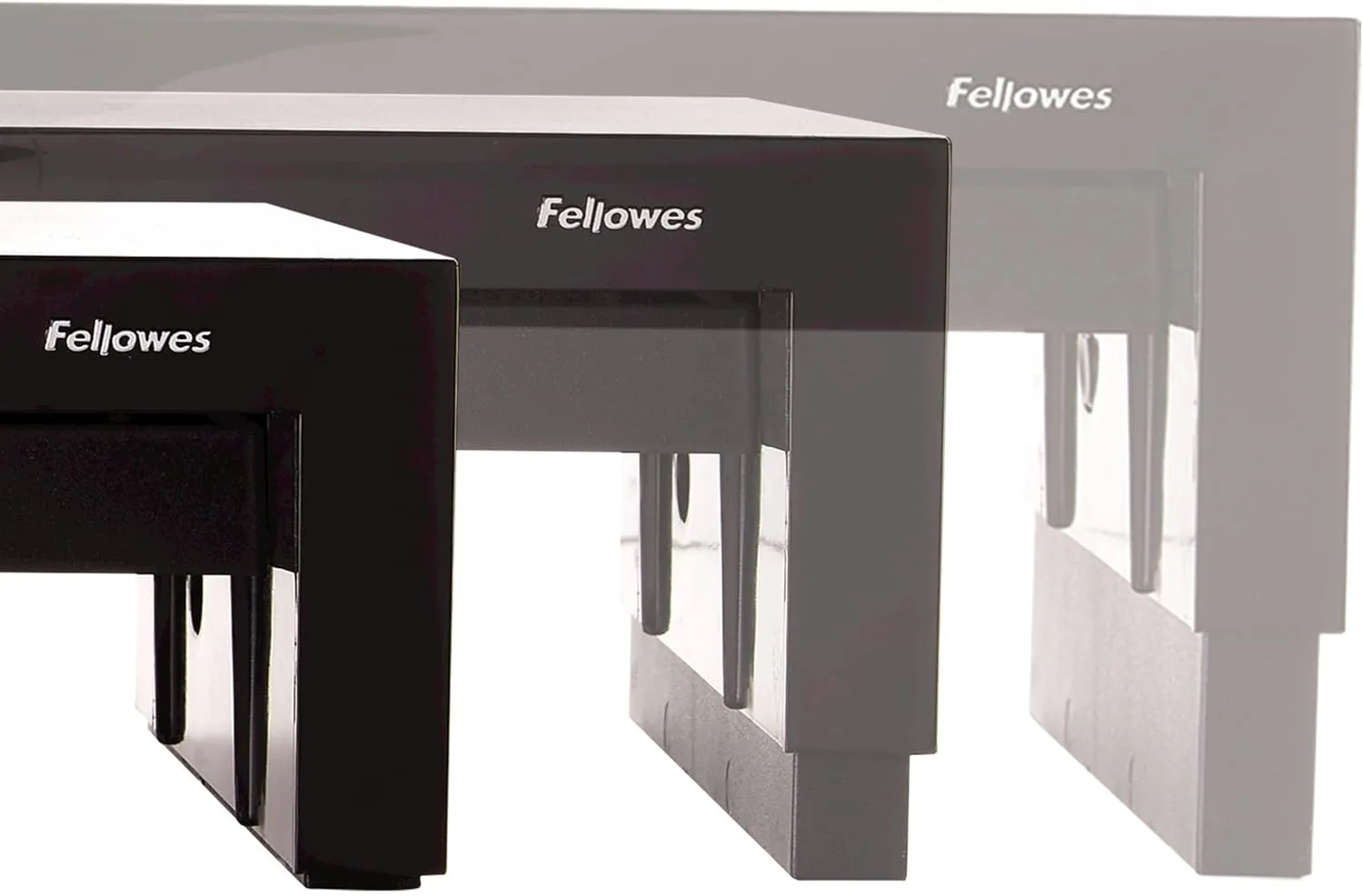 Fellowes Designer Suites Monitor Riser, 8038101 — Height-Adjustable, Storage Tray