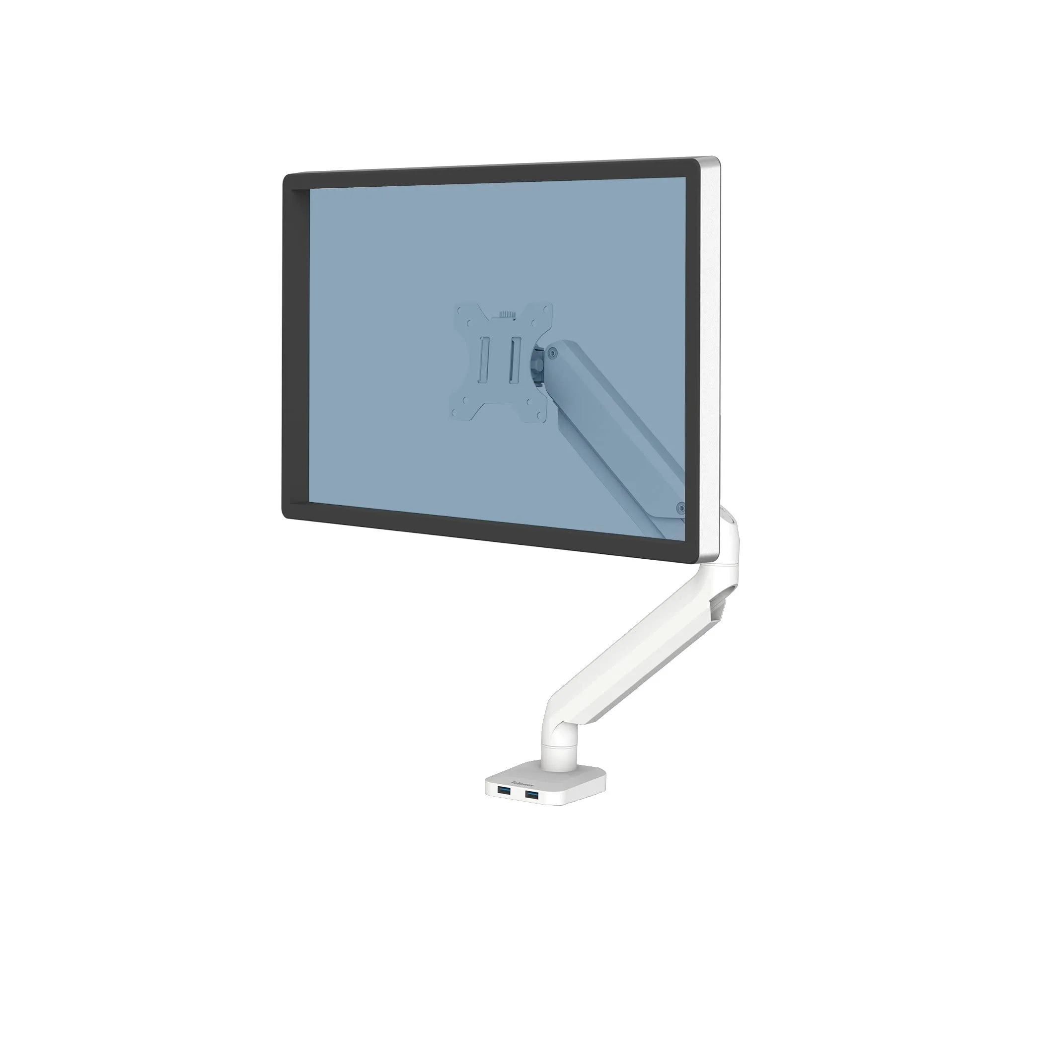 Fellowes Platinum Series Monitor Arm for 40-Inch Monitors, Full Motion, VESA Mount, USB Ports, Ergonomic