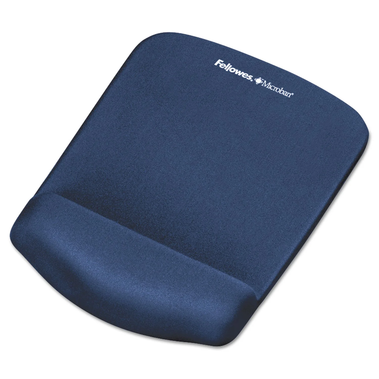 Fellowes PlushTouch Foam Mouse Pad Wrist Support with MICROBAN - Blue (9287301)