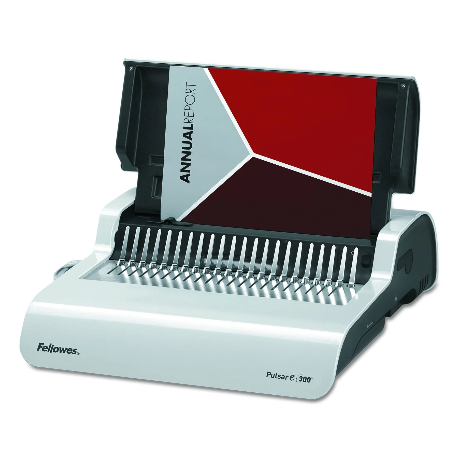 Fellowes Pulsar E Electric Comb Binding Machine with Starter Kit, White/Black (5216701)