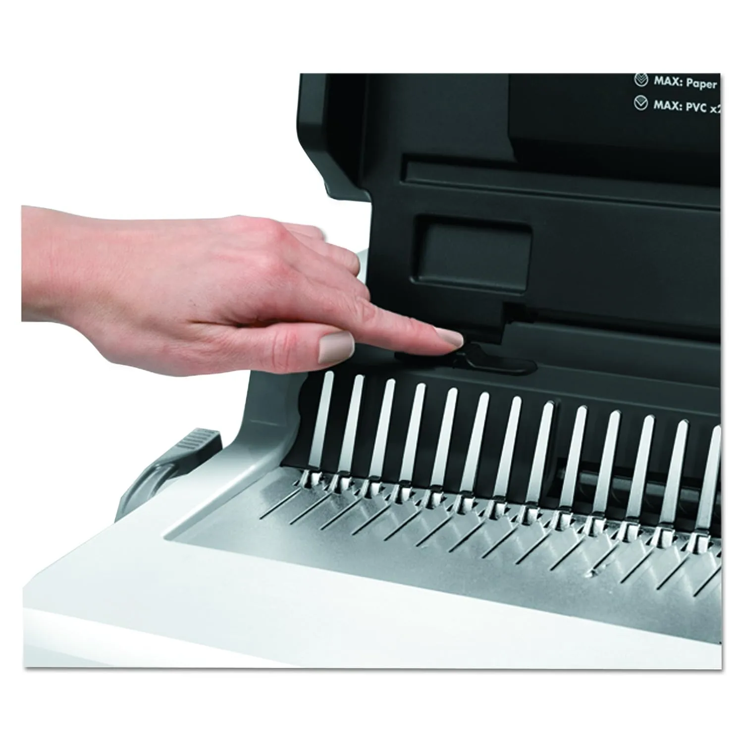 Fellowes Pulsar E Electric Comb Binding Machine with Starter Kit, White/Black (5216701)