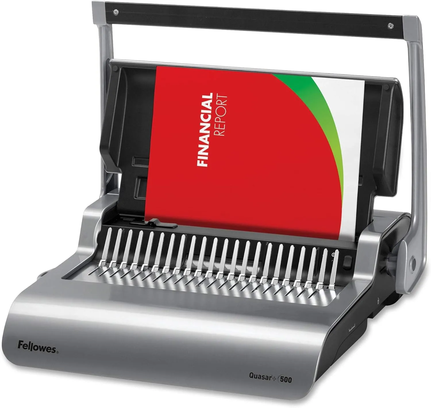 Fellowes Quasar+ 500 Manual Comb Binding Machine, 500 Sheet Capacity