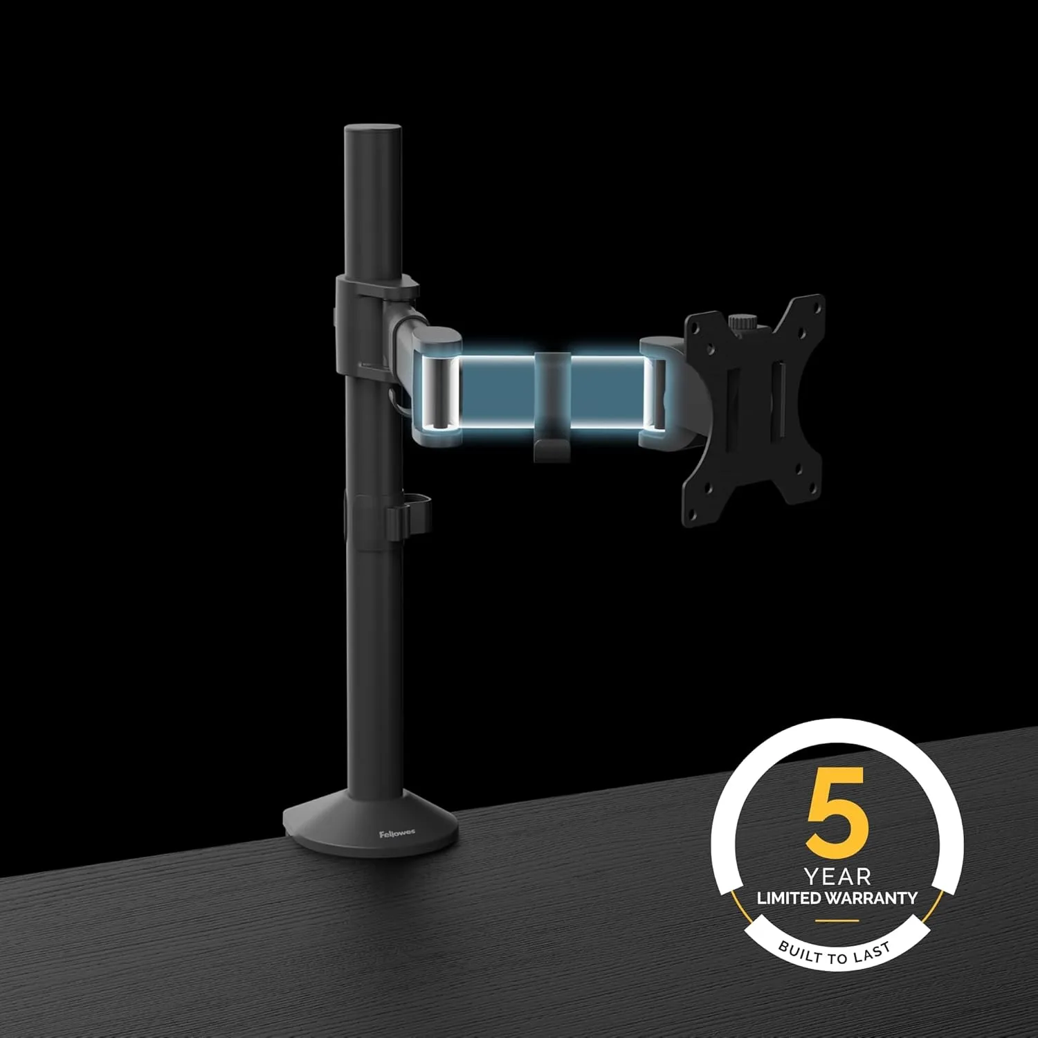 Fellowes Reflex Series Adjustable Monitor Arm with VESA Mount