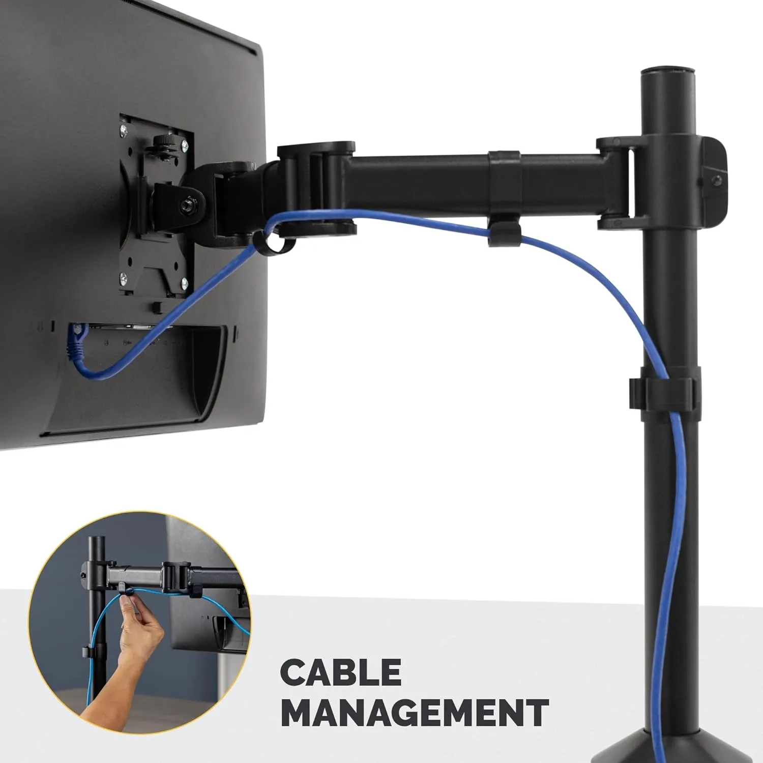 Fellowes Reflex Series Adjustable Monitor Arm with VESA Mount