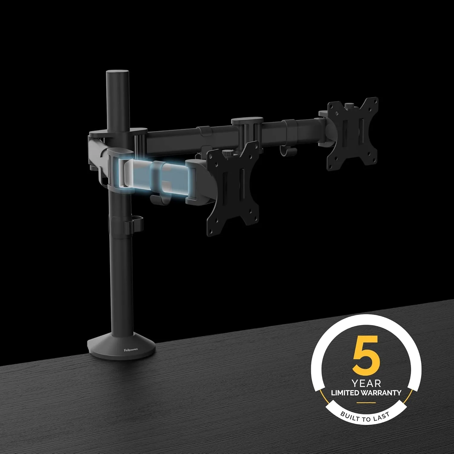Fellowes Reflex Series Adjustable Monitor Arm with VESA Mount