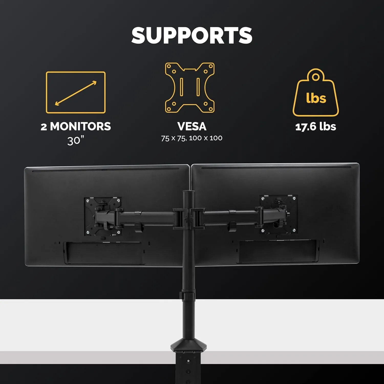 Fellowes Reflex Series Adjustable Monitor Arm with VESA Mount