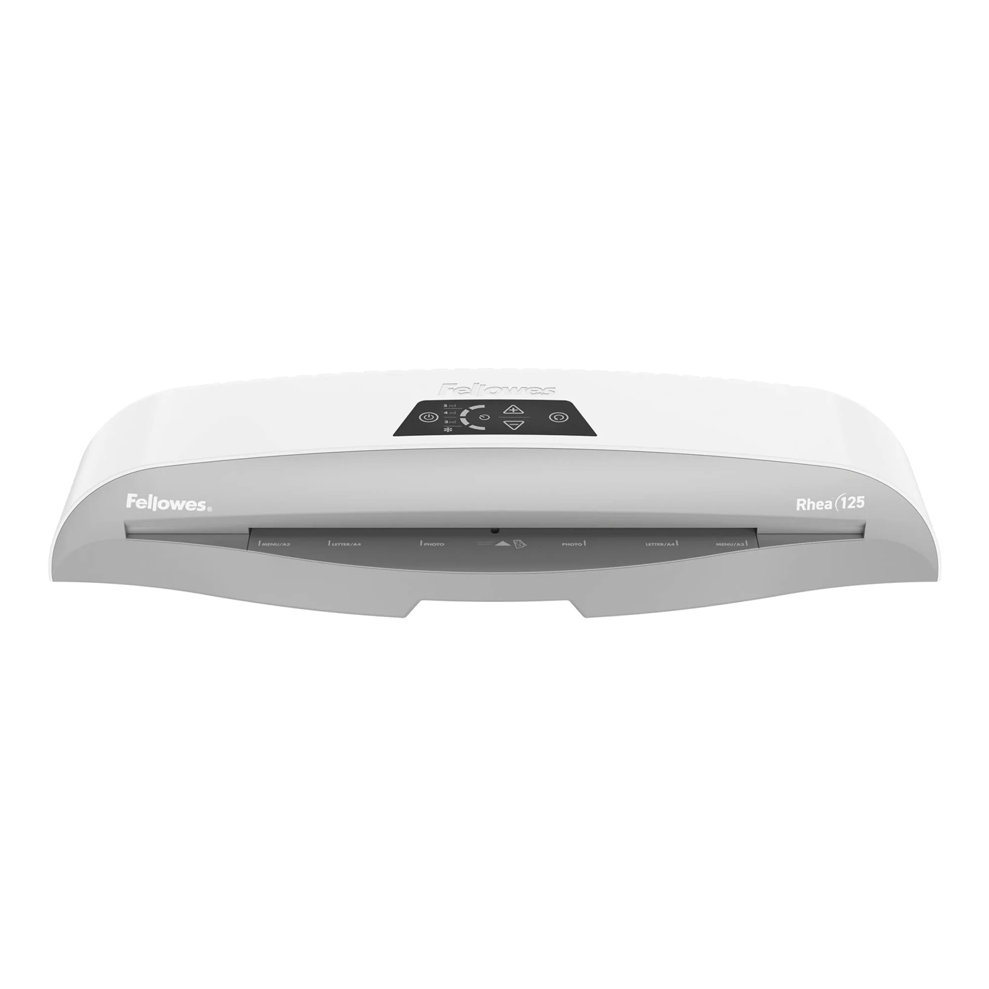 Fellowes Rhea Laminator With Pouch Starter Kit, 12.5" Width, White/Gray