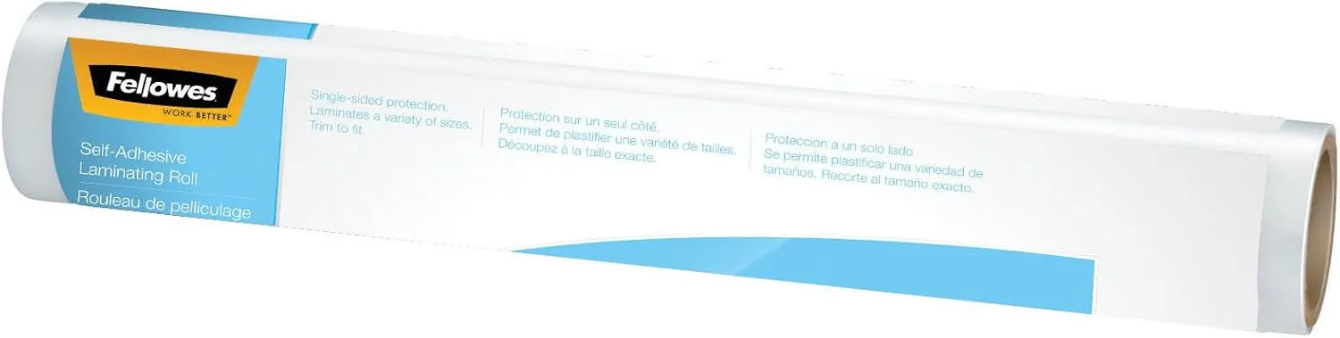 Fellowes, Self-Adhesive Laminating Roll, 3 Mil, 16-Inch x 10-Foot (5221601)