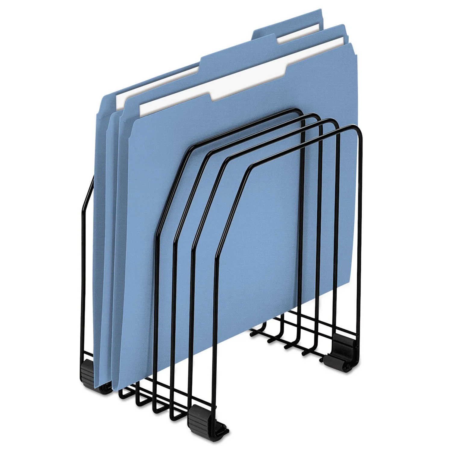 Fellowes Workstation Wire File Organizer, 7-Compartment, Black (68112)
