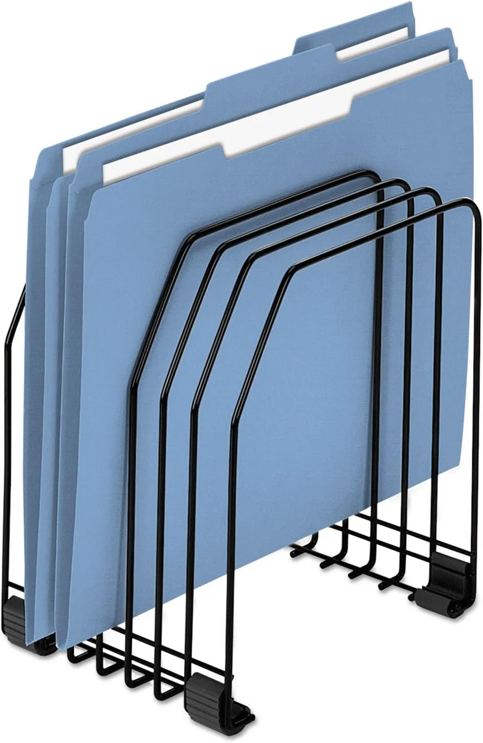Fellowes Workstation Wire File Organizer, 7-Compartment, Black (68112)