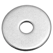 1-1/4" OD Clear Zinc Fender Washers