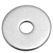 1-1/4" OD Clear Zinc Fender Washers