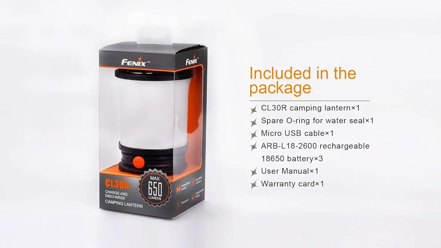 FENIX CL30R Rechargeable Camping Lantern