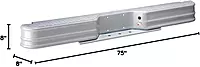 Fey 20002 DiamondStep Universal Silver Replacement Rear Bumper
