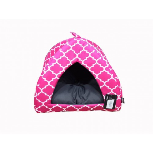EMPETS HOUSE WITH CUSHION 43X43X35h (I02M) pink EMPETS HOUSE WITH CUSHION 43X43X35h (I02M) pink
