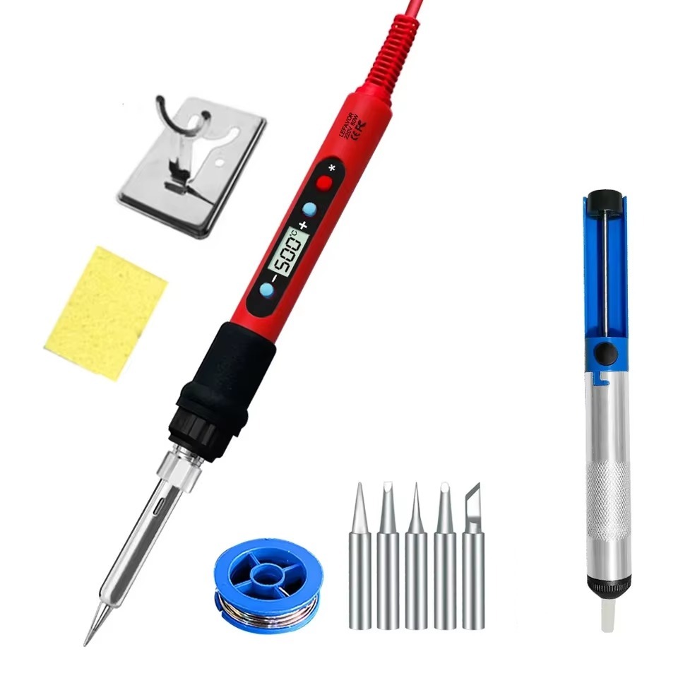 Soldering Iron Kit, 80W, 220v, Adjustable Temperature with LCD