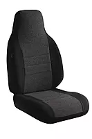 Fia OE38-37 Charc, Custom Fit Front Seat Cover, Split Seat 40/20/40 - Tweed (Charcoal)