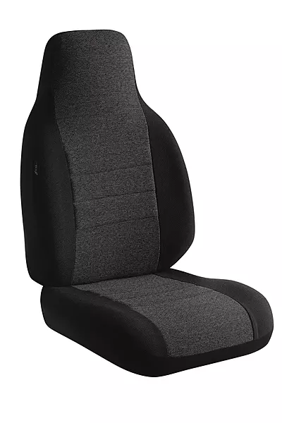 Fia OE38-37 Charc, Custom Fit Front Seat Cover, Split Seat 40/20/40 - Tweed (Charcoal)