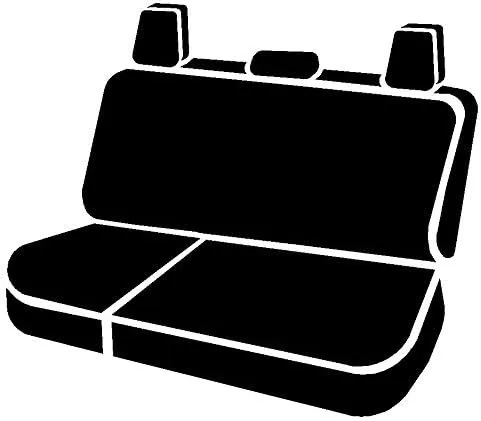 FIA OE32-67 CHARC Custom Fit Rear Seat Cover, 60/40 Split Cushion - Tweed (Charcoal)