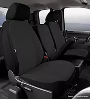 FIA SP87-36 BLACK Custom Fit Front Seat Cover Split Seat 40/20/40 - Poly-Cotton (Black)