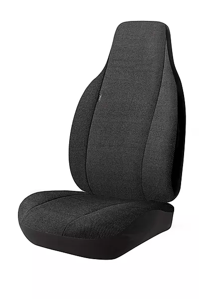 Fia TRS48-37 Black Custom Fit Front Seat Cover Split Seat 40/20/40 - Saddle Blanket (Solid Black)