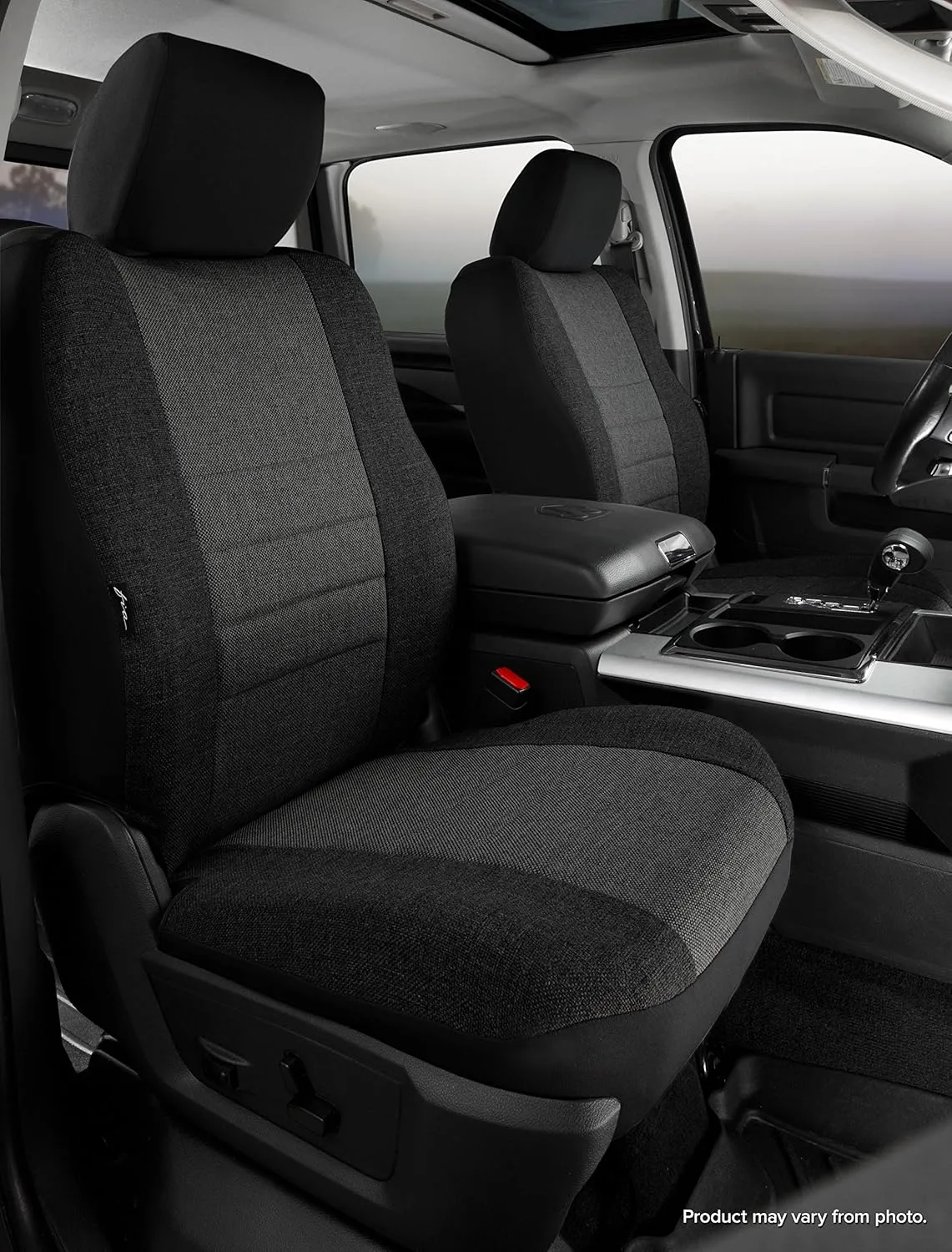 FIA OE38-35 Charc Custom Fit Front Seat Cover - Tweed Charcoal
