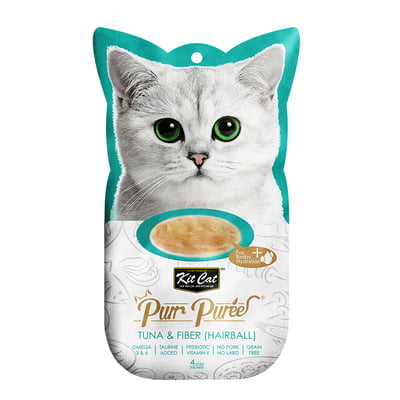 Kit Cat Puree Tuna & Fiber(Hairball) Kit Cat Puree Tuna & Fiber(Hairball)