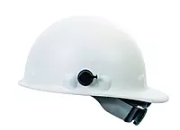 Fibre-Metal by Honeywell P2AQSW01A000 Super Eight Swing Strap Fiber Glass Cap Style Hard Hat with Quick-Lok, White, Medium