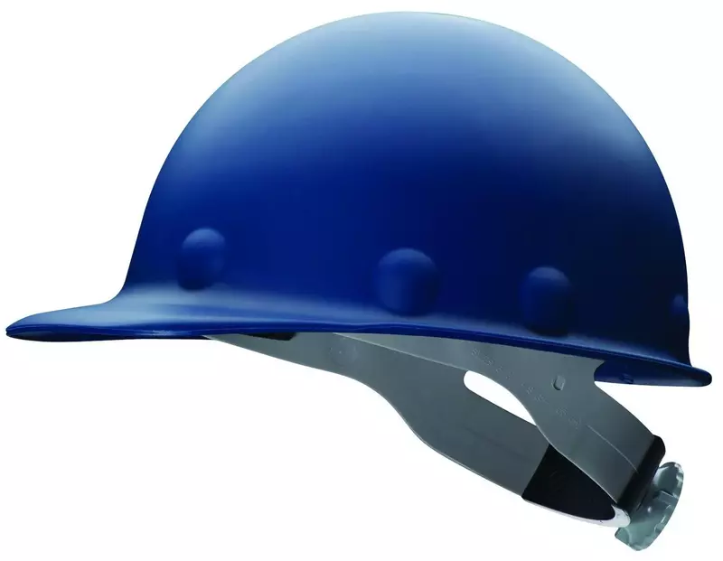 Fibre-Metal by Honeywell P2A Hard Hat with 8-Point Ratchet Suspension, Injection Molded Fiberglass, Blue (P2HNRW71A000)