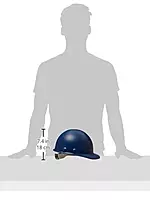 Fibre-Metal by Honeywell P2A Hard Hat with 8-Point Ratchet Suspension, Injection Molded Fiberglass, Blue (P2HNRW71A000)