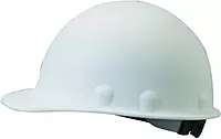 Fibre-Metal by Honeywell P2ARW01A000 Super Eight Ratchet Fiber Glass Cap Style Hard Hat, White, Medium