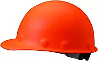 Fibre-Metal by Honeywell Super Eight Ratchet Fiber Glass Cap Style Hard Hat, Hi-Viz Orange (P2ARW46A000)