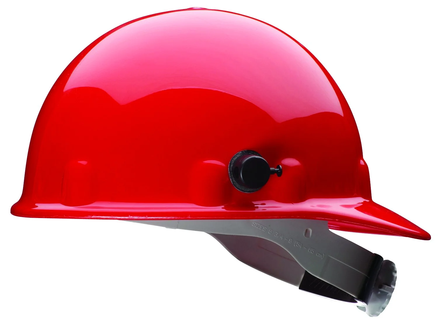 Fibre-Metal by Honeywell E2QRW15A000 Super Eight Ratchet Cap Style Hard Hat with Quick-Lok, Red, Medium