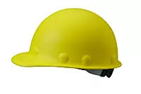 Fibre-Metal by Honeywell P2ARW02A000 Super Eight Ratchet Fiber Glass Cap Style Hard Hat, Yellow, Medium