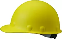 Fibre-Metal by Honeywell P2ARW02A000 Super Eight Ratchet Fiber Glass Cap Style Hard Hat, Yellow, Medium