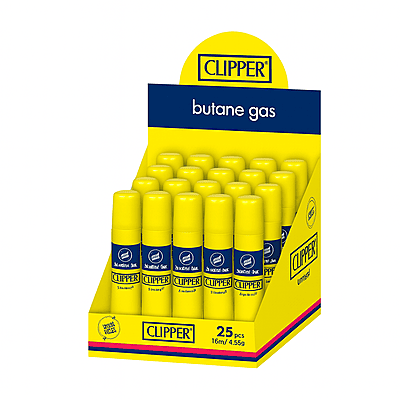 Gas butano  Clipper 16 ml - Caja (25 pzas)
