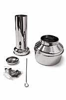 Puttu Kudam Stainless Steel with base & lid