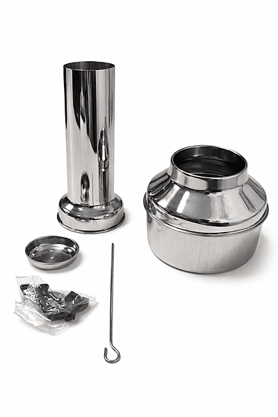 Puttu Kudam Stainless Steel with base & lid