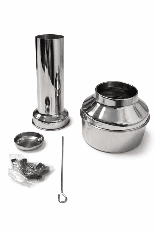 Puttu Kudam Stainless Steel with base & lid